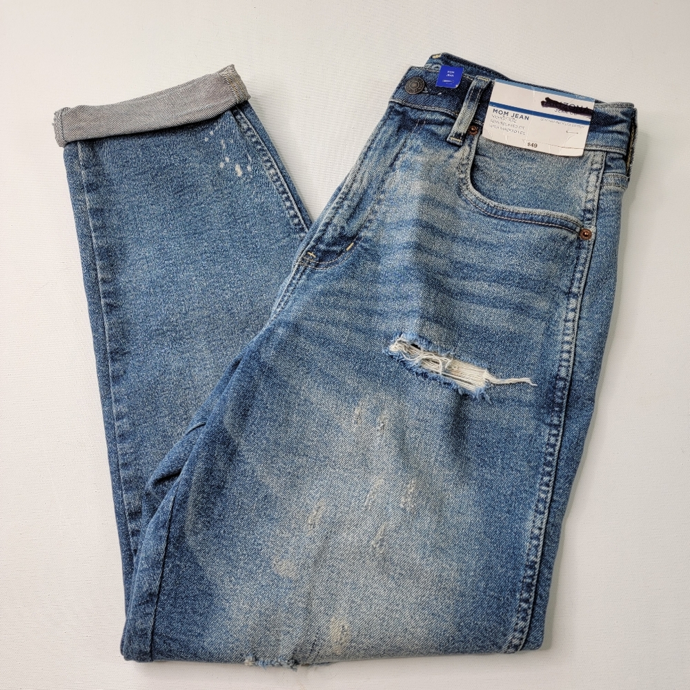 Arizona Highest Rise Semi Relaxed Fit Mom Jeans with Tapered…